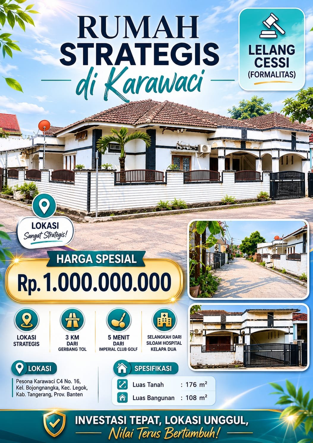 LELANG CESSIE DI KARAWACI,TANGERANG